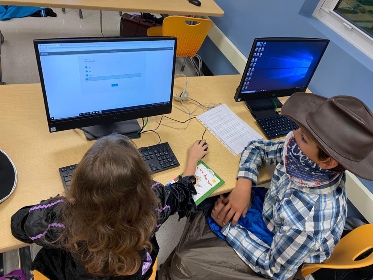 Students reading together