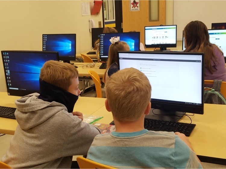 Students reading together
