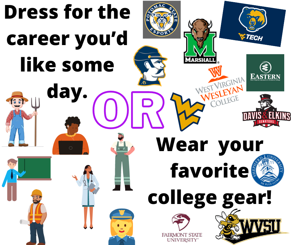 Dress for your career OR wear favorite college gear