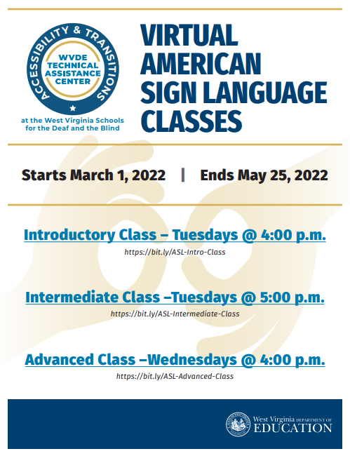 ASL Classes Flyer
