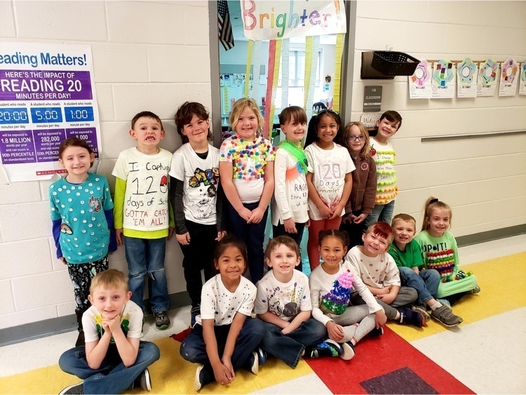 1st grade celebrates their 120th day of school!