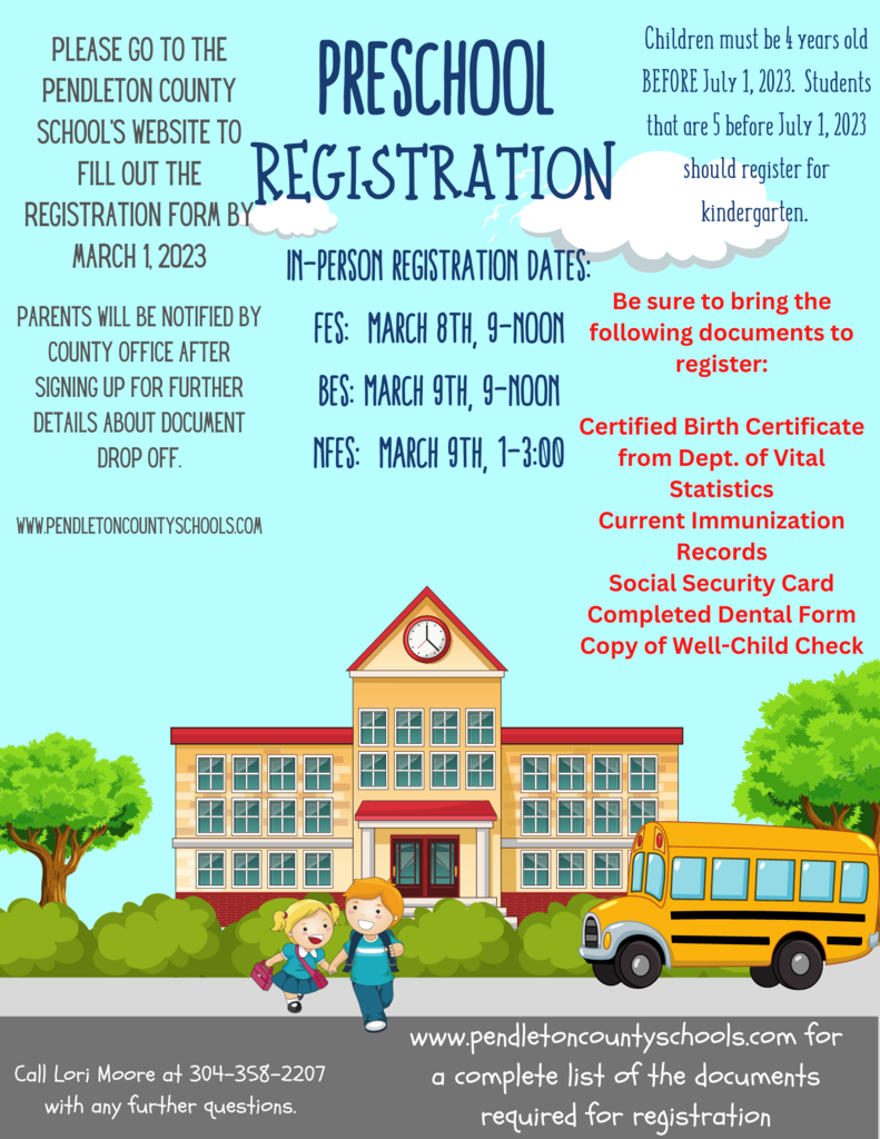Preschool Registration Flier