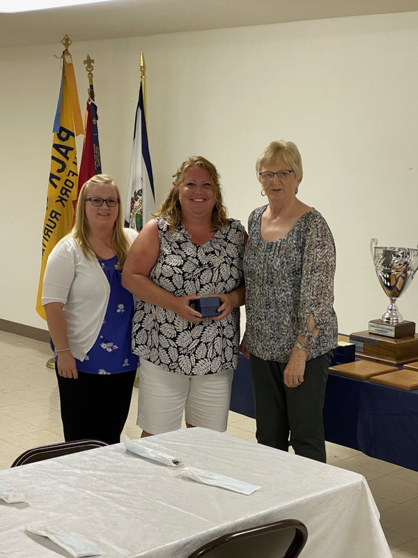 Service Personnel of the Year for Franklin Elementary-Ms. Heather Copley with Ms. Barbara Whitecotton (Principal) and Ms. Kimberlee Hevener 